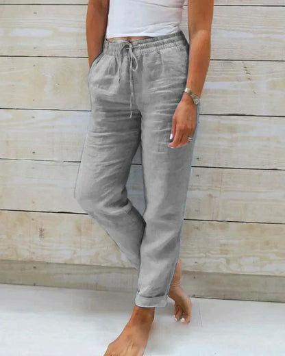Women's Linen Casual Pants - VibreMode