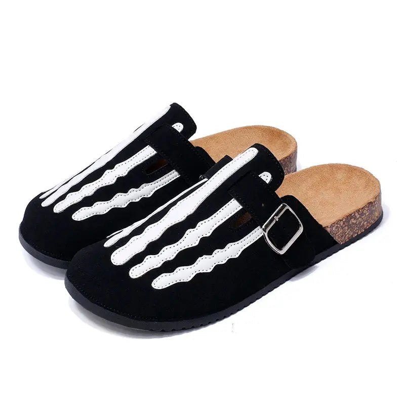 Men's Striped Cork Clogs Comfortable Footwear - VibreMode