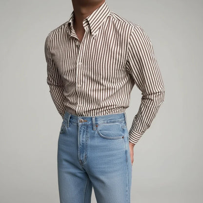 Men's Striped Casual Shirt