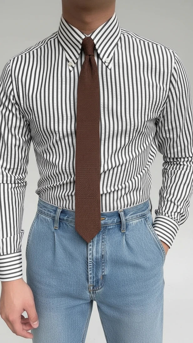 Men's Striped Casual Shirt