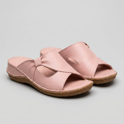 Women's Slide Sandals Contoured Wedge Heel