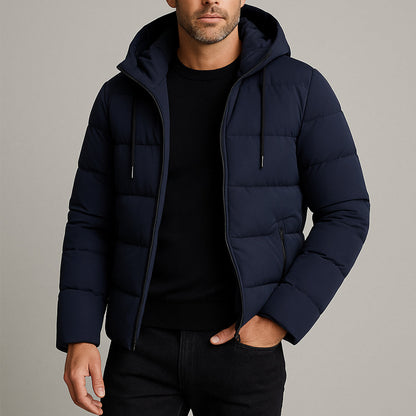Men's Waterproof Parka Hooded Puffer Jacket