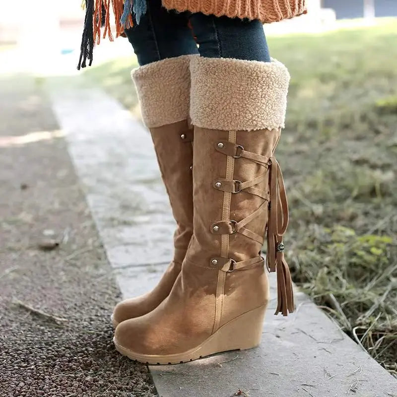 Women's Mid-Calf Rain Boots Waterproof Comfortable - VibreMode