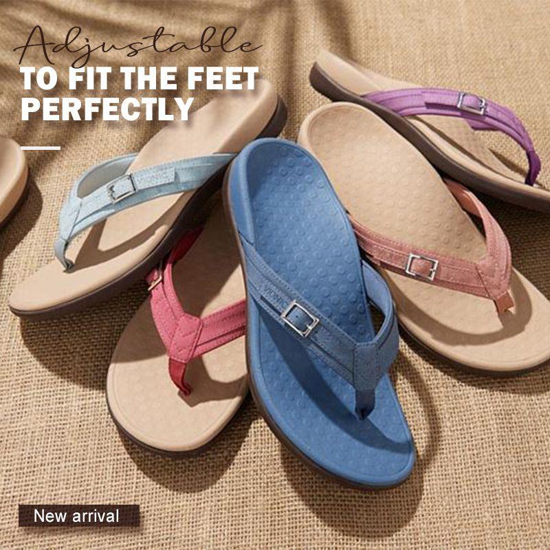 Orthopedic Arch Support Flip Flops Womens Caliboot