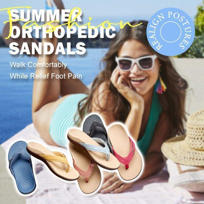 Orthopedic Arch Support Flip Flops