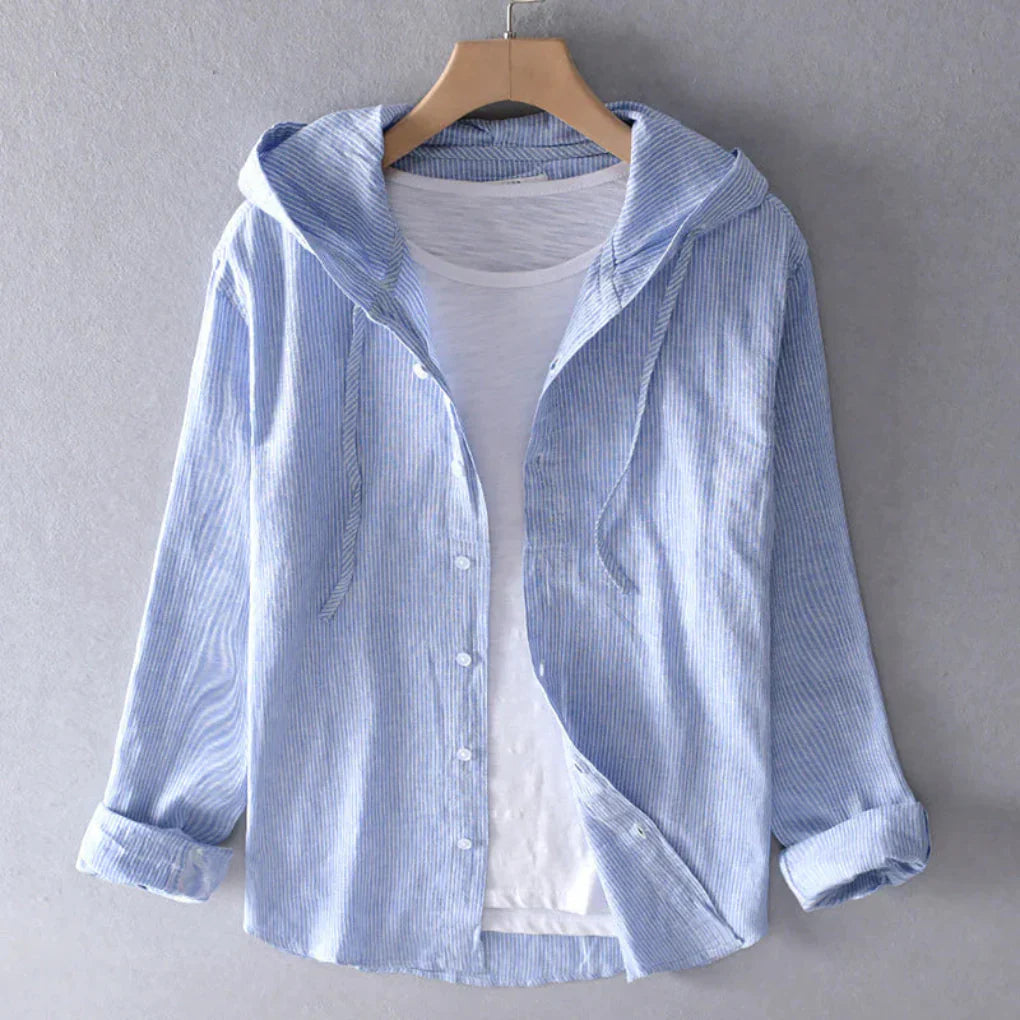 Women's Linen Blouse Breathable - VibreMode