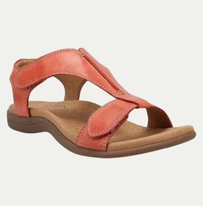 Women's Leather Sandals Comfortable Supportive - VibreMode