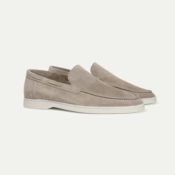 Men's Suede Slip On Loafers Brown - VibreMode