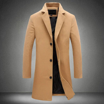 Stylish Men's Spring Long Trench Coat