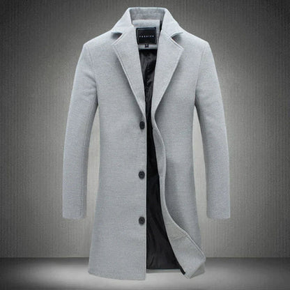 Stylish Men's Spring Long Trench Coat