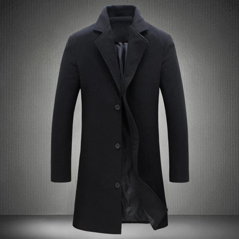 Stylish Men's Spring Long Trench Coat - VibreMode