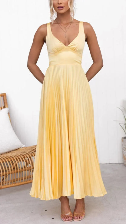 Floral V Neck Long Maxi Dress for Women