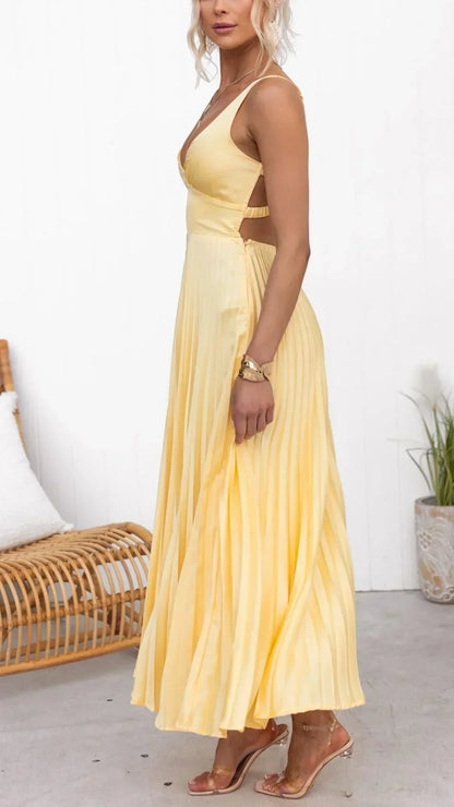 Floral V Neck Long Maxi Dress for Women