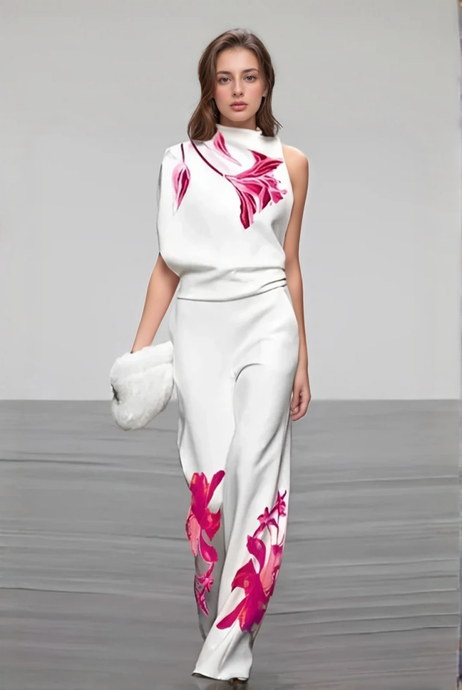 Women's 2 Piece Floral Dress Set - VibreMode