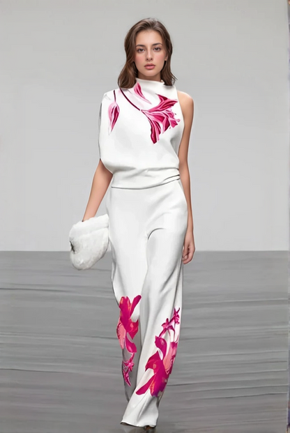 Women's 2 Piece Floral Dress Set - VibreMode