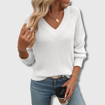 Timeless Green Crew Neck Sweater