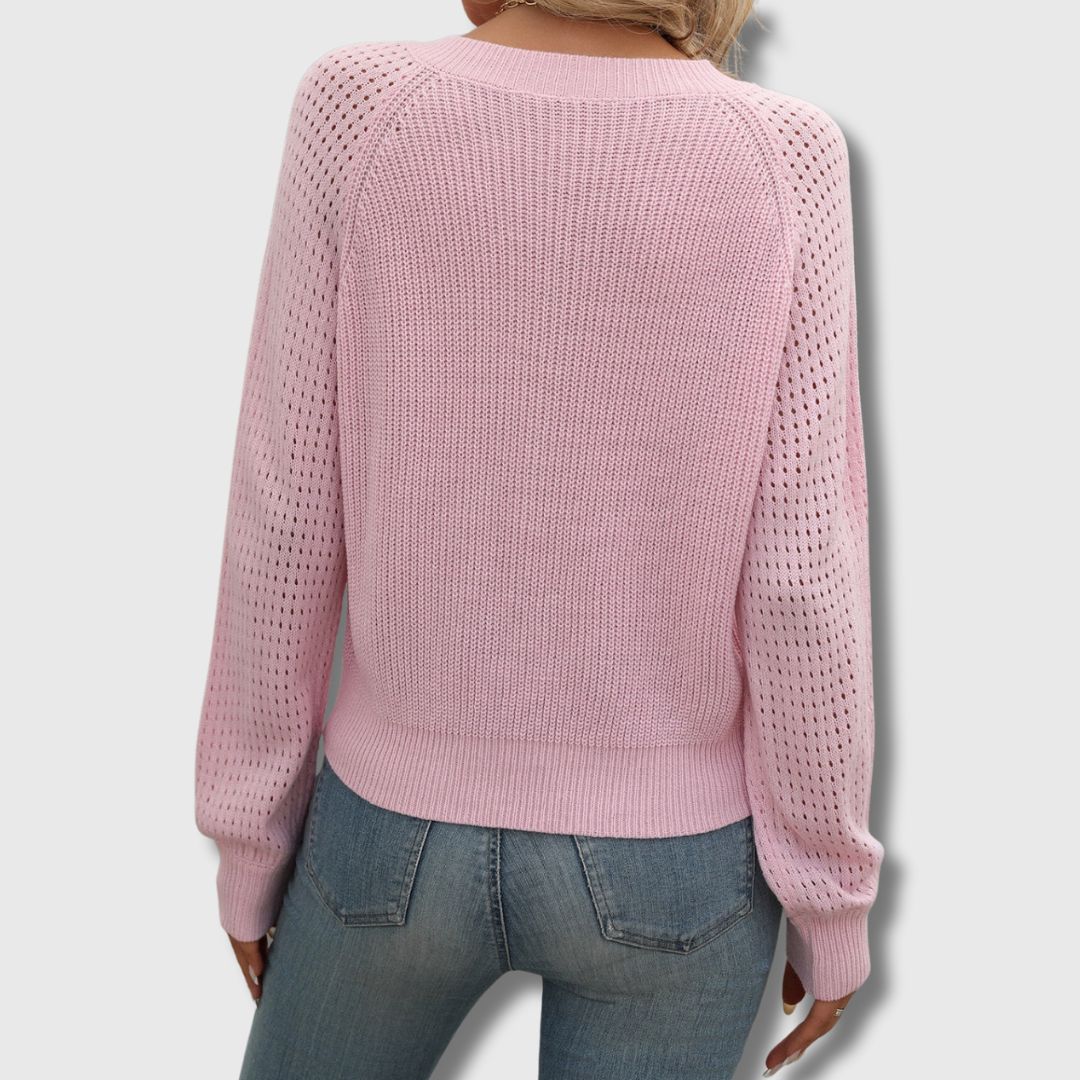 Timeless Green Crew Neck Sweater
