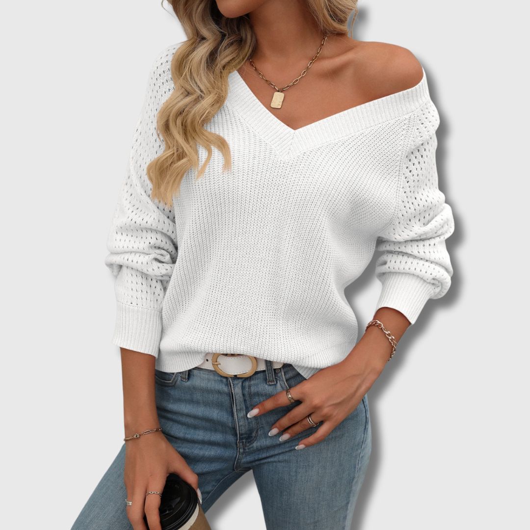 Timeless Green Crew Neck Sweater
