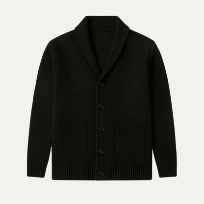 Men's Shawl Collar Cardigan Button Up - VibreMode