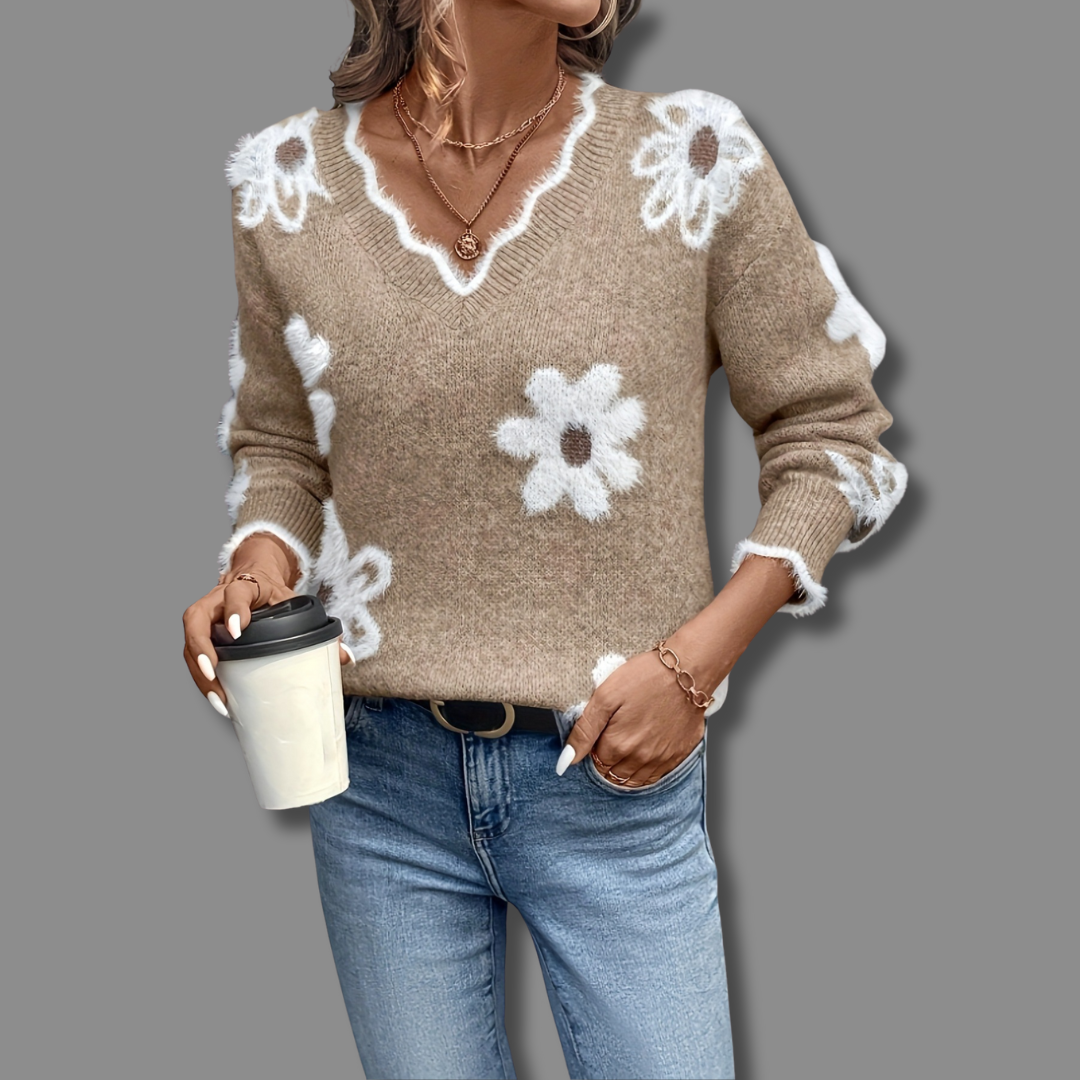 Beautiful Blossom Crew Neck Sweater