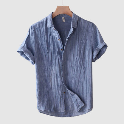 Men's Short Sleeve Button Down Shirt Solid