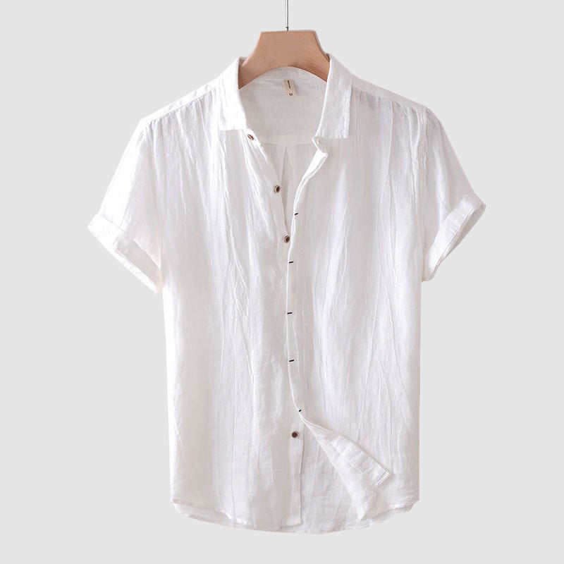 Men's Short Sleeve Button Down Shirt Solid
