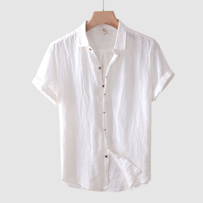 Men's Short Sleeve Button Down Shirt Solid
