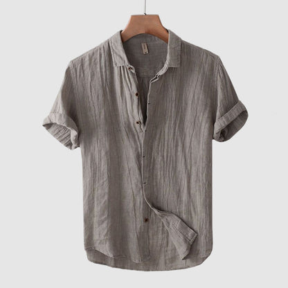 Men's Short Sleeve Button Down Shirt Solid