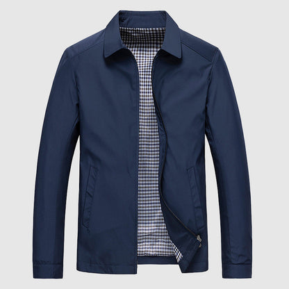 Men's Lightweight Spring Jacket Polyester Blend - VibreMode