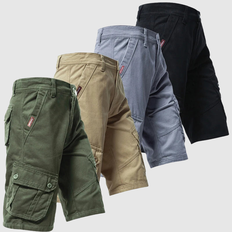Comfortable Linen Cargo Shorts - VibreMode