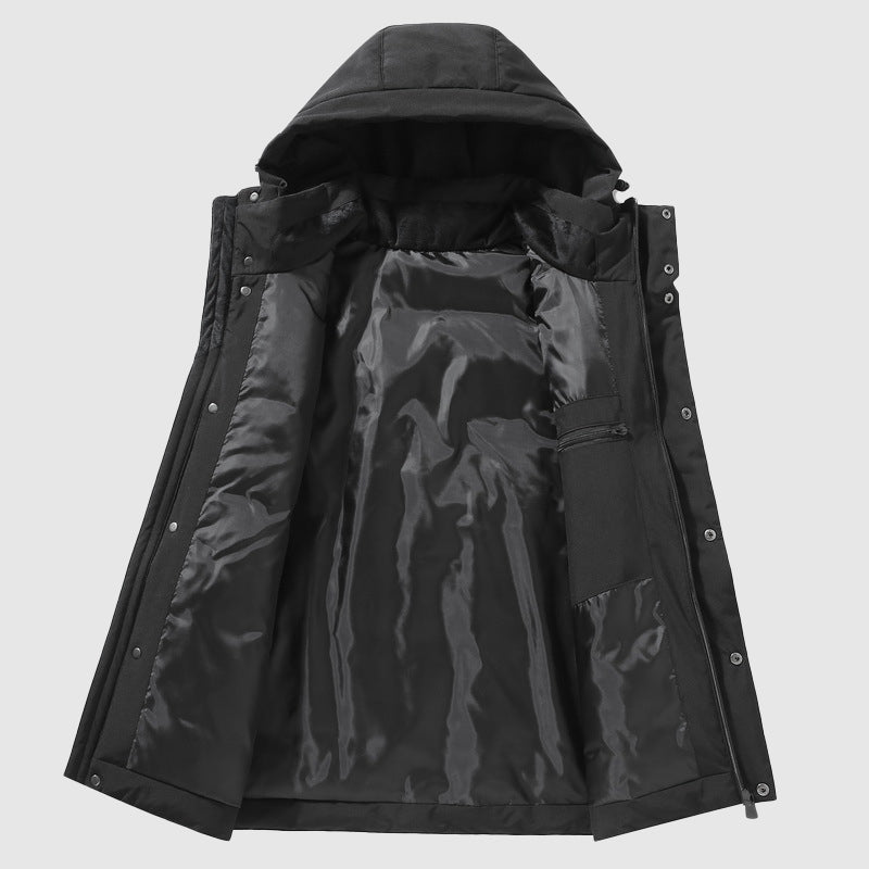 Men's Down Jacket Lightweight Insulated Black