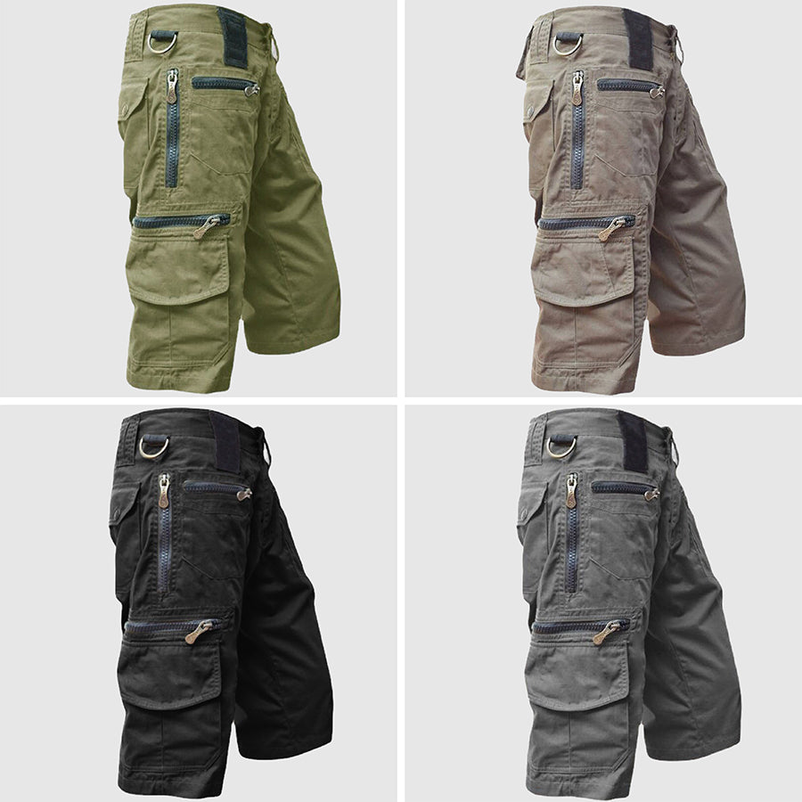 Men's Cargo Shorts Multi Zip Pockets