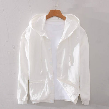 Women's Ramie Spring Jacket Lightweight Breathable Beige