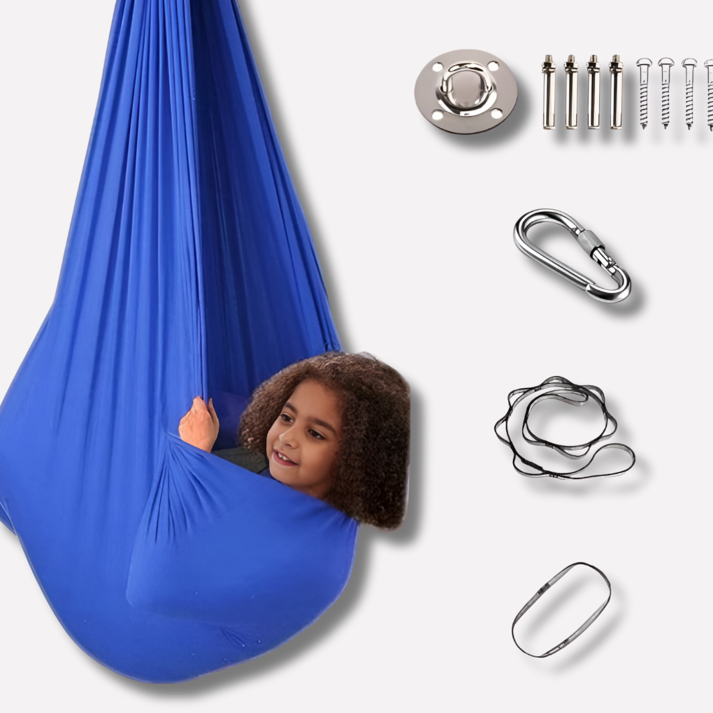 Kids Indoor Sensory Swing Pod Hanging Therapeutic Calming - VibreMode