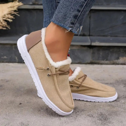 Women's Velvet Winter Shoes Comfortable - VibreMode