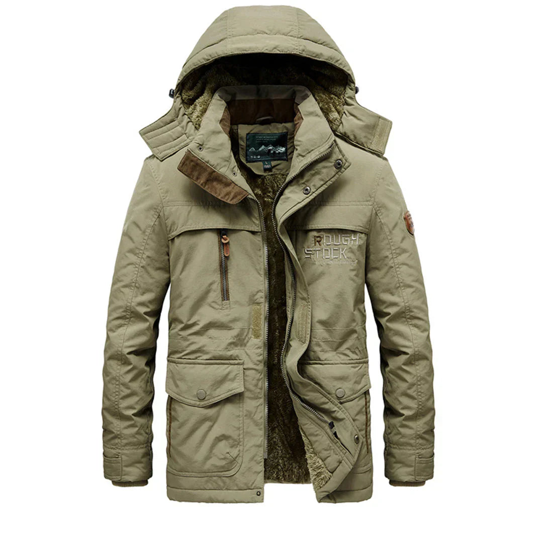 Men's Winter Parka Coat With Hood - VibreMode