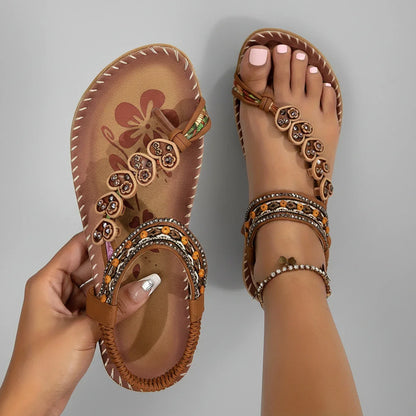 Women's Bohemian Thong Sandals - VibreMode