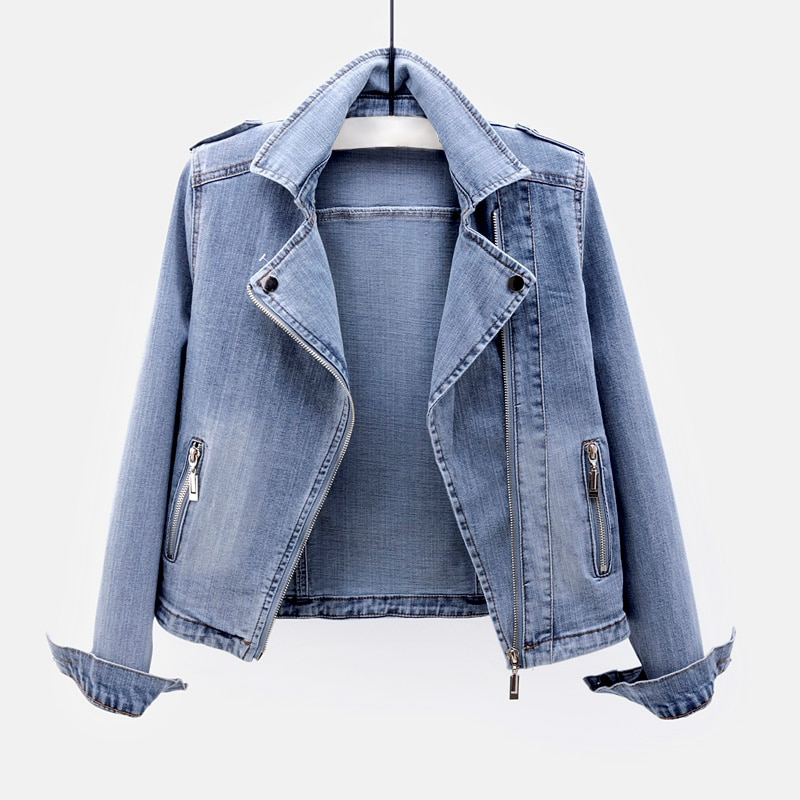 Women's Denim Jacket Classic Blue - VibreMode