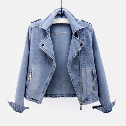 Women's Denim Jacket Classic Blue - VibreMode