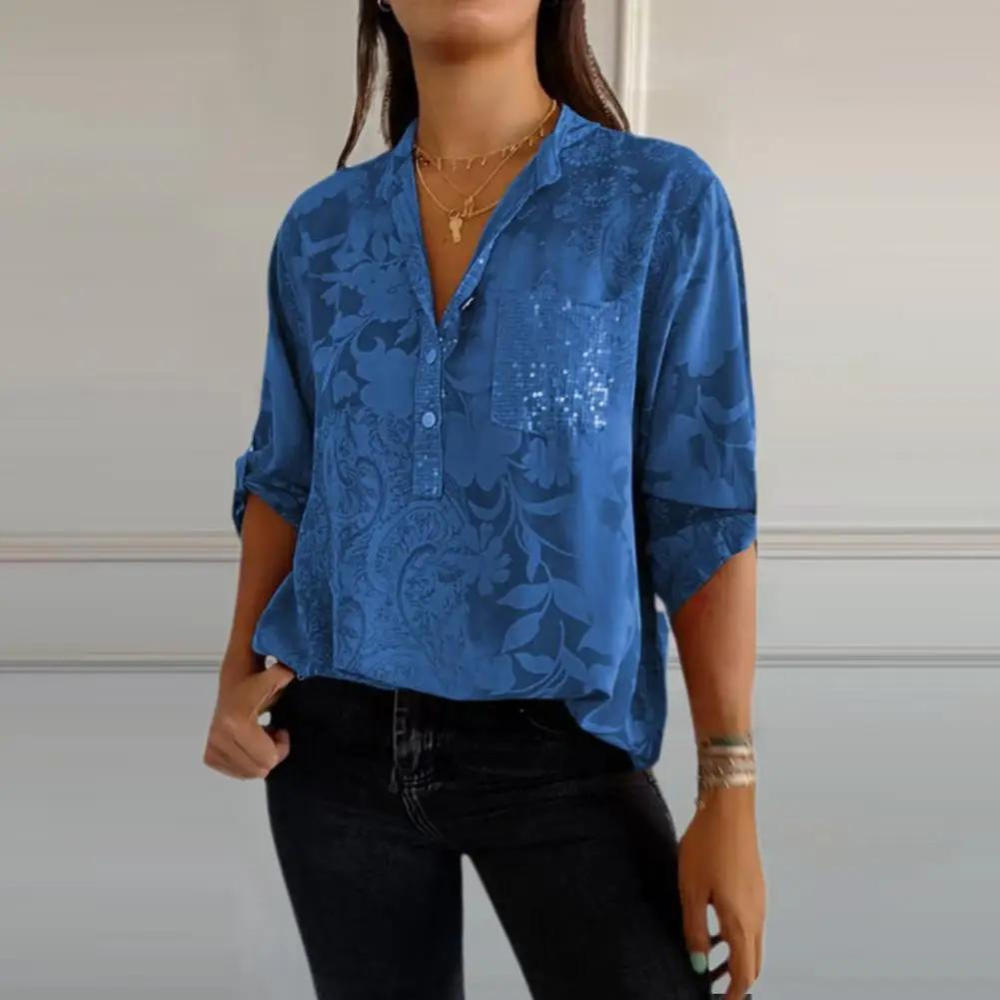 Women's Loose Fit Floral Blouse