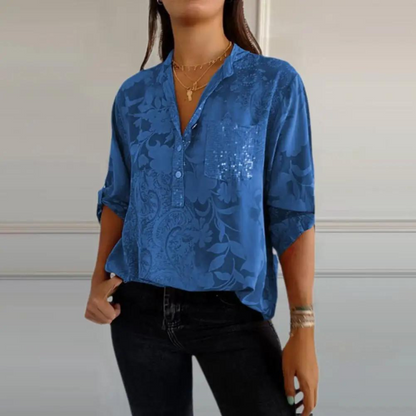 Women's Loose Fit Floral Blouse