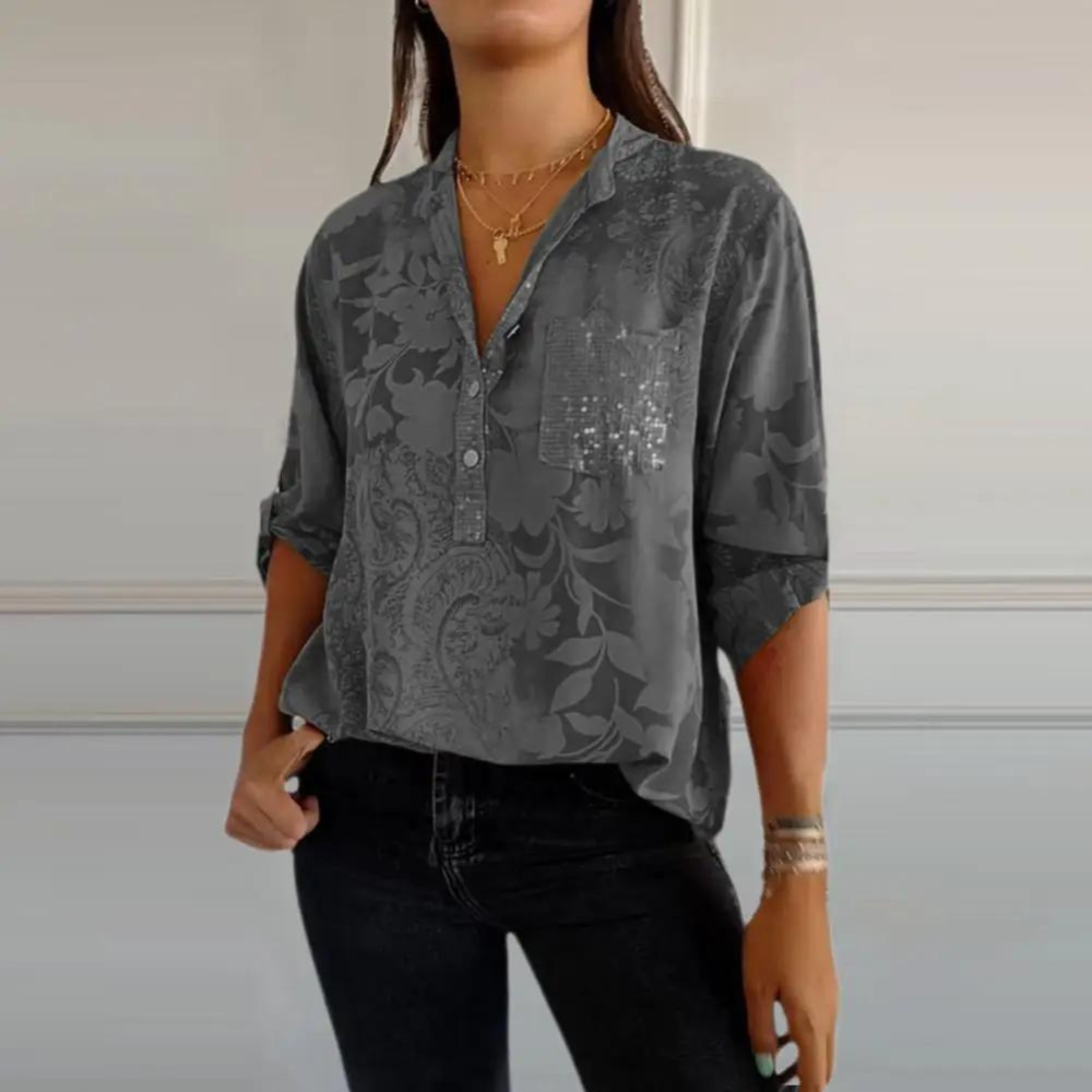Women's Loose Fit Floral Blouse