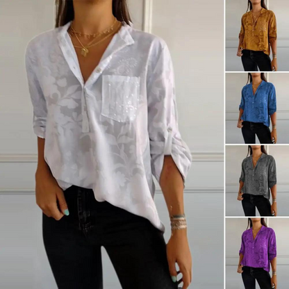 Women's Loose Fit Floral Blouse