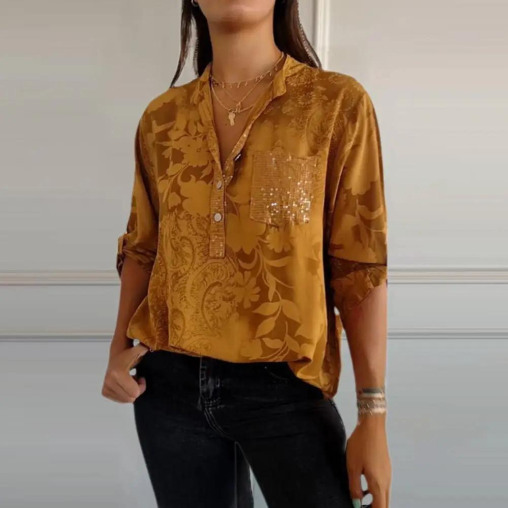 Women's Loose Fit Floral Blouse