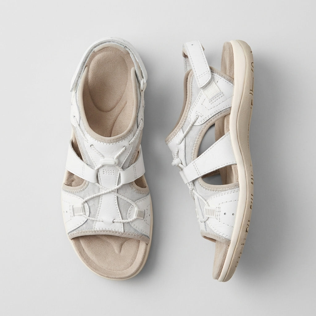 Orthopedic Sandals Adjustable Straps Cut-Out Design