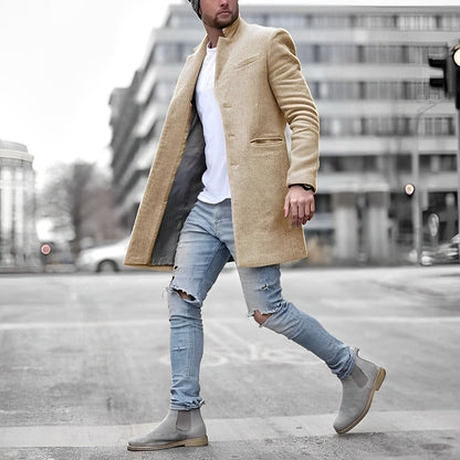 Garrett | Men's Slim Fit Spring Overcoat