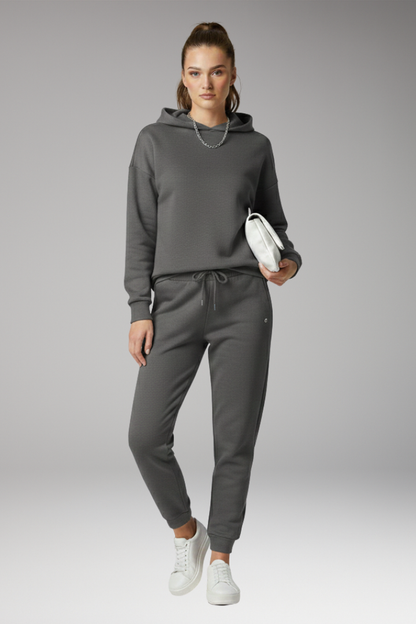 Women's Jogging Pants Adjustable Waist Ribbed Cuffs