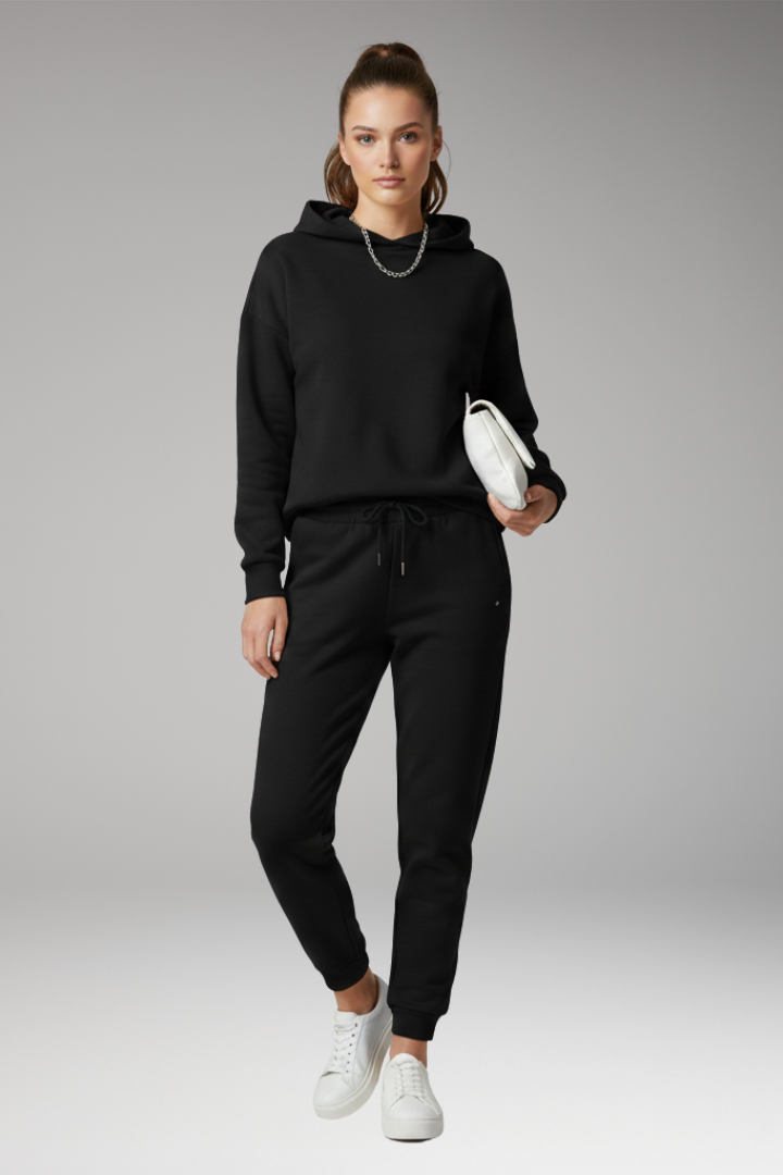 Women's Jogging Pants Adjustable Waist Ribbed Cuffs