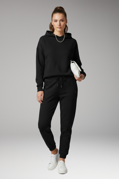 Women's Jogging Pants Adjustable Waist Ribbed Cuffs