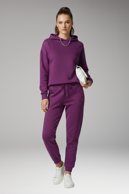 Women's Jogging Pants Adjustable Waist Ribbed Cuffs
